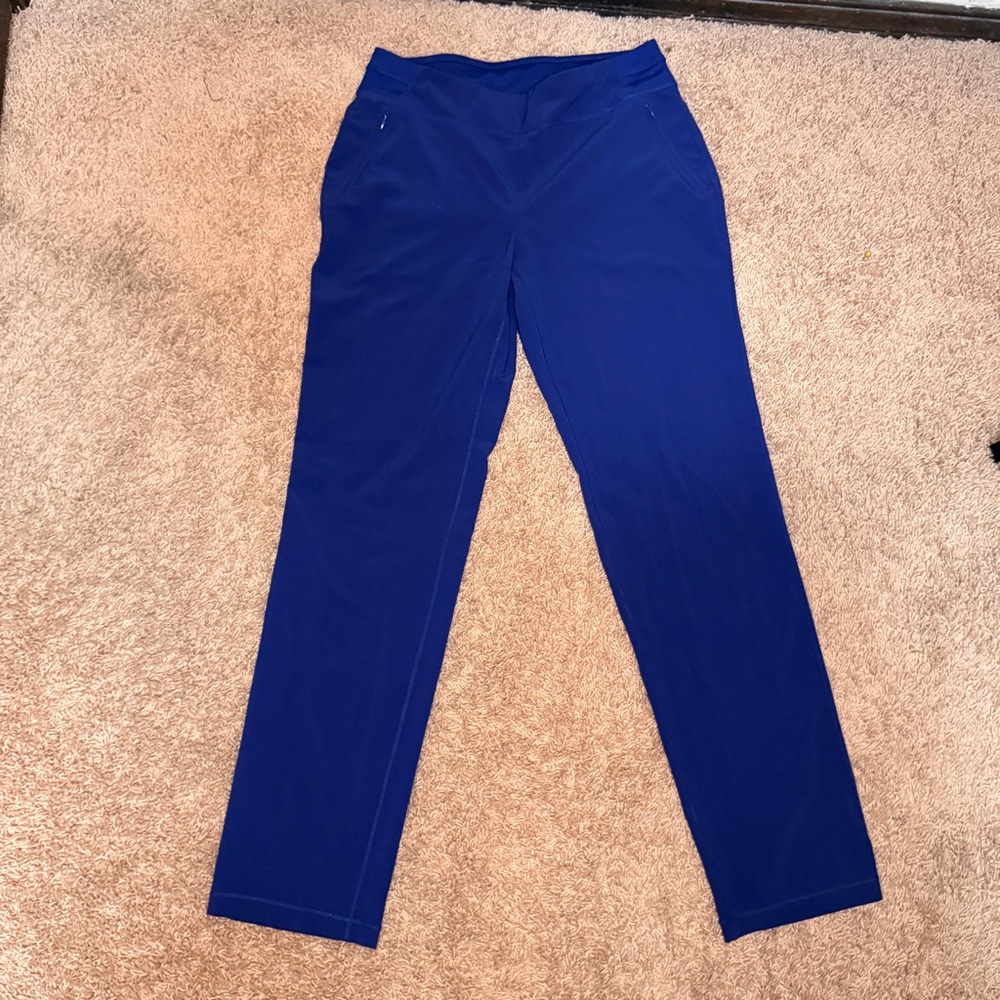 Chicos Zenergy Royal Blue Stretch Straight-Leg Pants Size 00 Regular Active XS